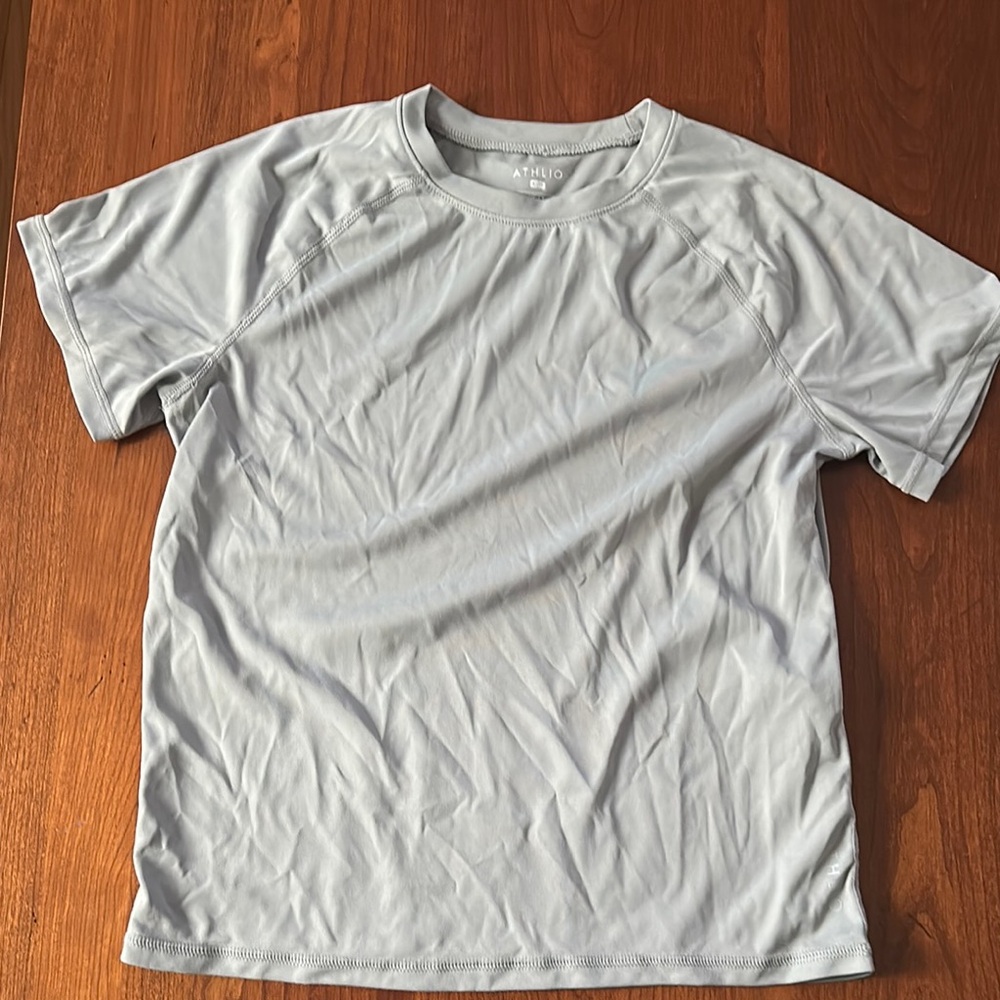 Light Gray Short Sleeve Tee dri fit